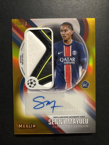 Senny Mayulu 2024 Topps Merlin UEFA Club Competition Oro