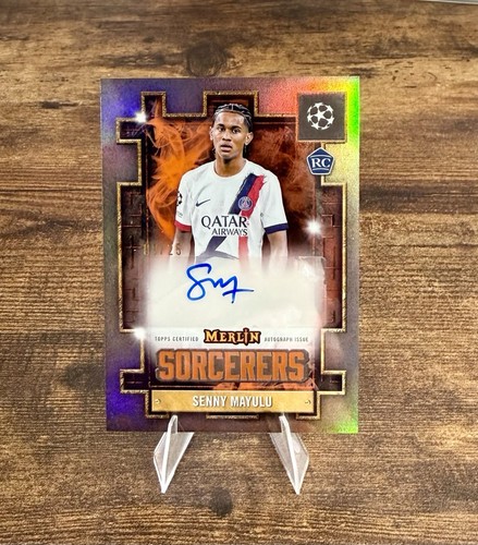 Senny Mayulu 2024 Topps Merlin UEFA Orange /25