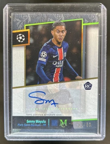 Senny Mayulu 2024 Topps Museo UEFA Gold /50