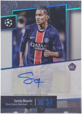 Senny Mayulu 2024 Topps Museum Collection Sapphire /75