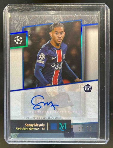 Senny Mayulu 2024 Topps Museum Collezione UEFA Zaffiro /75