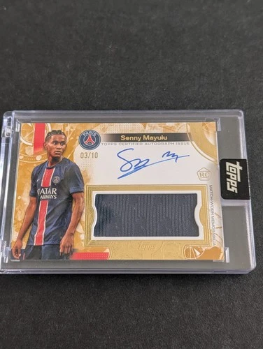 Senny Mayulu 2024 Topps PSG Exhibition Gold 03/10