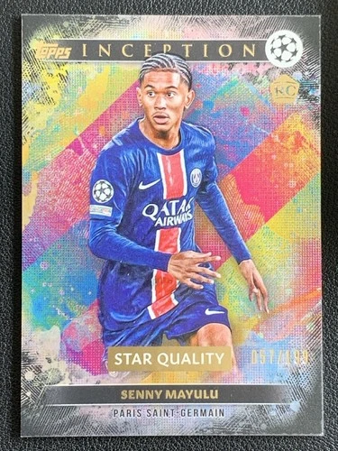 Senny Mayulu 2024 Topps Inception UCC Black Foil /199