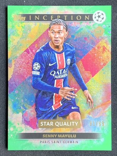Senny Mayulu 2024 Topps Inception UCC Green Foil /99