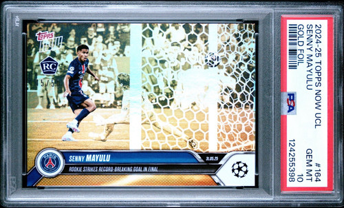 Senny Mayulu 2024 Topps Now UEFA Champions League Gold /50