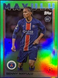 Senny Mayulu 2024 Topps UCC Neon Green /199