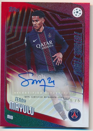 Senny Mayulu 2025 Topps UEFA Champions League Red /5