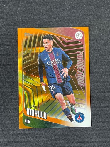 Senny Mayulu 2025 Topps UEFA Future Stars Arancione /25