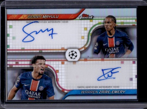 Senny Mayulu / Warren Zaire-Emery 2024 Topps Finest UEFA