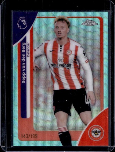 Sepp van den Berg 2026 Topps Chrome Aqua Wave Refractor /199