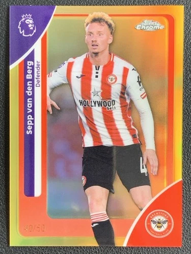 Sepp van den Berg 2025 Topps Chrome Gold /50