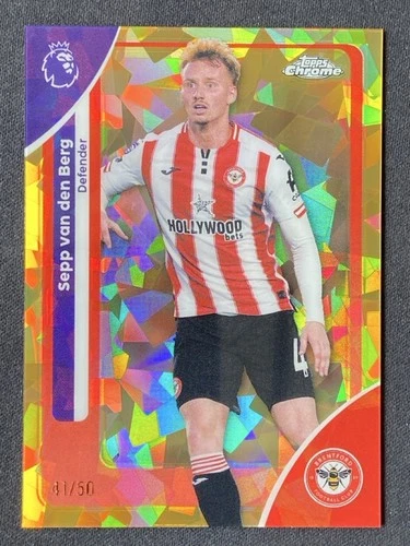 Sepp van den Berg 2026 Topps Chrome Gold Sapphire /50
