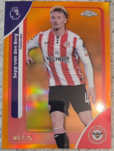 Sepp van den Berg 2025 Topps Chrome Orange /25