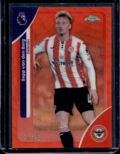Sepp van den Berg 2026 Topps Chrome Orange Wave /25