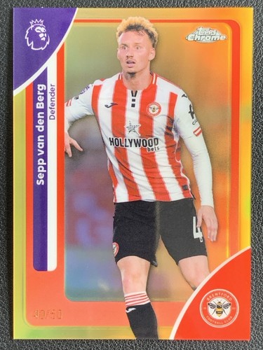 Sepp van den Berg 2026 Topps Cromo Premier League Dorada /50
