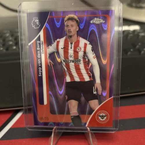 Sepp van den Berg 2025 Topps Cromo Premier League Viola RayWave /75