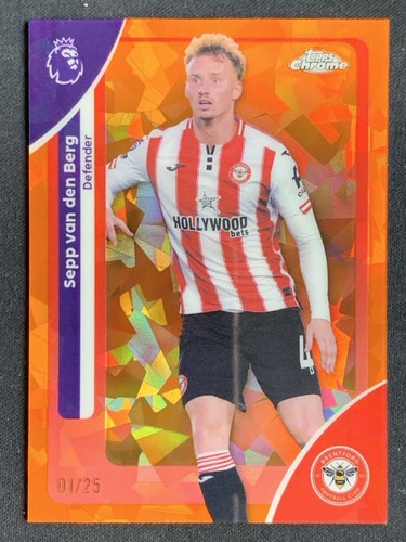 Sepp van den Berg 2026 Topps Cromo Zafiro Naranja /25