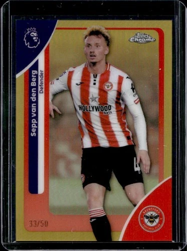 Sepp van den Berg 2026 Topps Cromo Zafiro Oro Refractor /50