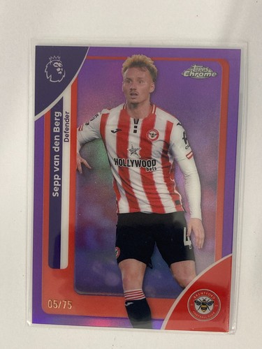 Sepp van den Berg 2026 Topps Premier League Chrome Violet /75