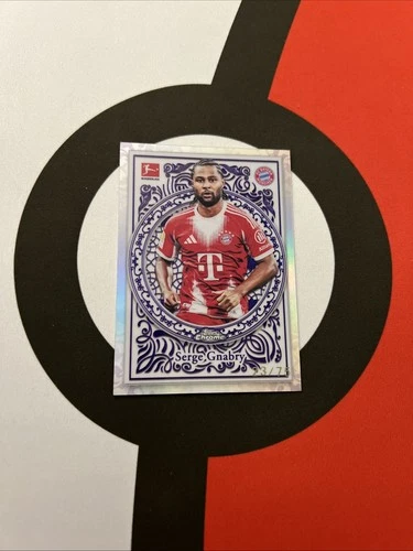 Serge Gnabry 2025 Topps Bundesliga Chrome Orange Refractor /75