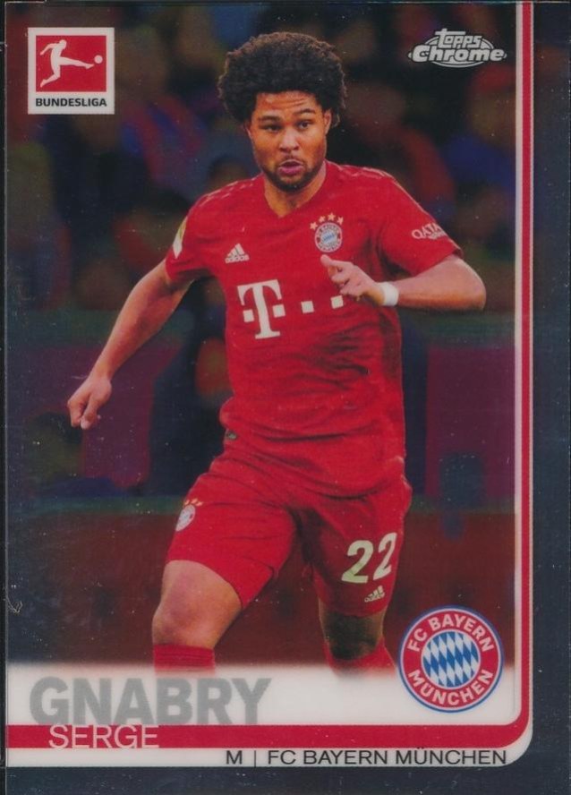 Serge Gnabry 2019 Topps Chrome Bundesliga 75