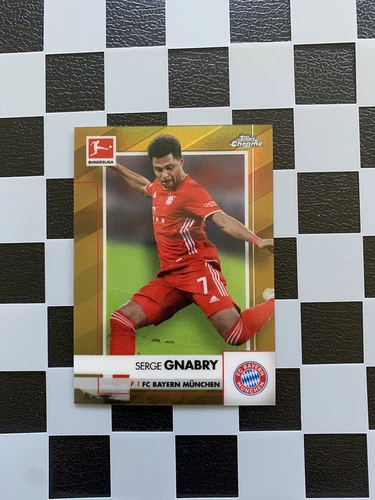 Serge Gnabry 2020 Topps Chrome Bundesliga Gold /50