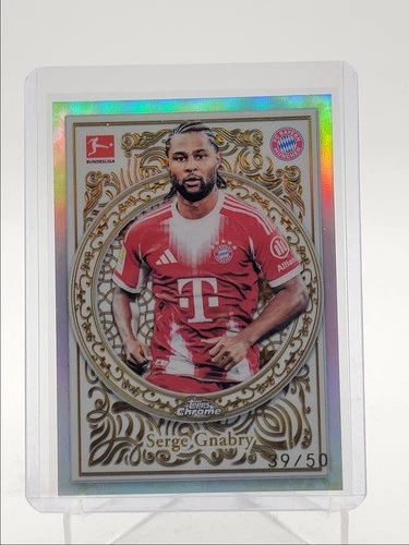 Serge Gnabry 2025 Topps Chrome Bundesliga Gold /50