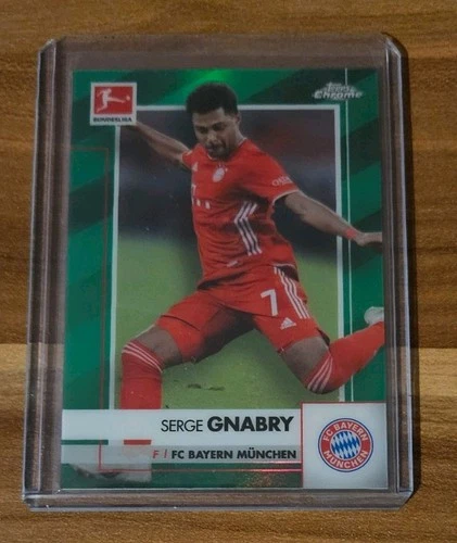 Serge Gnabry 2020 Topps Chrome Bundesliga Green /99