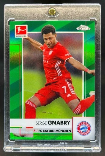 Serge Gnabry 2020 Topps Chrome Bundesliga Green Refractor /99
