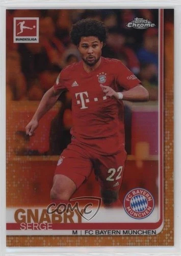 Serge Gnabry 2019 Topps Chrome Bundesliga Orange Refractor /25