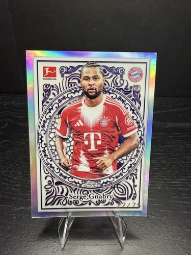 Serge Gnabry 2025 Topps Chrome Bundesliga Purple /75