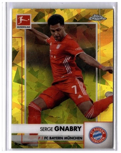 Serge Gnabry 2020 Topps Chrome Bundesliga Sapphire /99