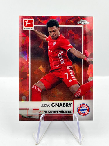 Serge Gnabry 2020 Topps Chrome Bundesliga Sapphire Red /5