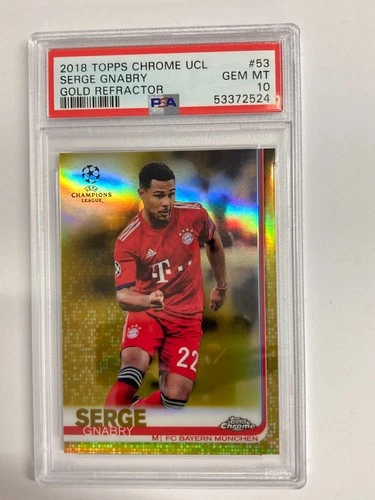 Serge Gnabry 2018 Topps Chrome Gold /50