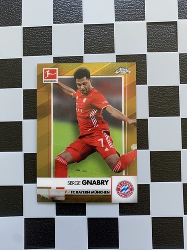 Serge Gnabry 2020 Topps Chrome Gold /50