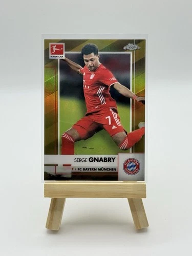 Serge Gnabry 2020 Topps Chrome Gold Refractor /50
