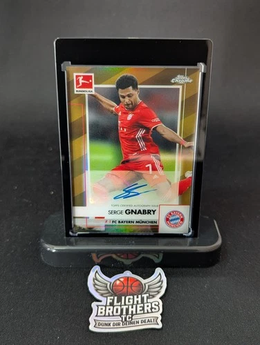 Serge Gnabry 2020 Topps Chrome Gold Refractor /60