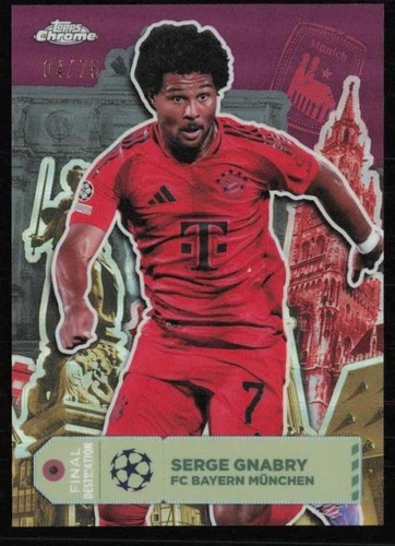 Serge Gnabry 2024 Topps Chrome Magenta /75