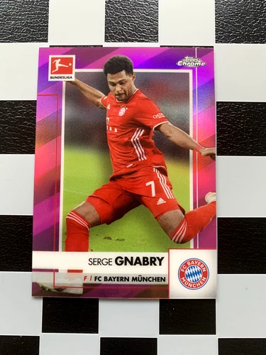 Serge Gnabry 2021 Topps Chrome Pink /75