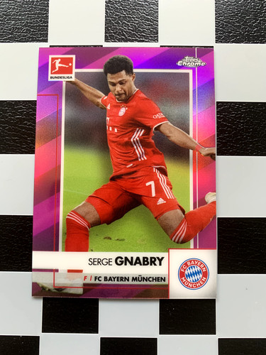 Serge Gnabry 2020 Topps Chrome Pink /75