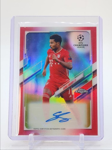 Serge Gnabry 2020 Topps Chrome Red Refractor /10