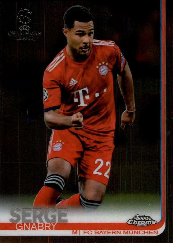 Serge Gnabry 2018 Topps Chrome UCC 53