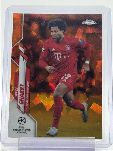 Serge Gnabry 2019 Topps Chrome UEFA Sapphire Orange /50