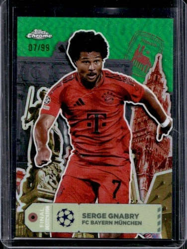 Serge Gnabry 2024 Topps Cromo UEFA Verde Refractor /99