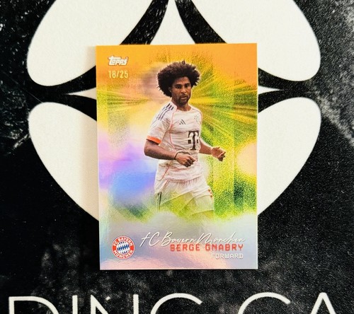 Serge Gnabry 2025 Topps FC Bayern Munich Team Set Orange /25