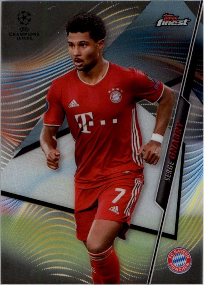 Serge Gnabry 2020 Topps Finest UEFA 58