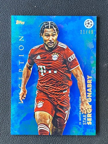 Serge Gnabry 2022 Topps Inception Azul /49