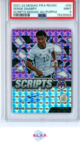 Serge Gnabry 2021 Panini Mosaic Purple /10