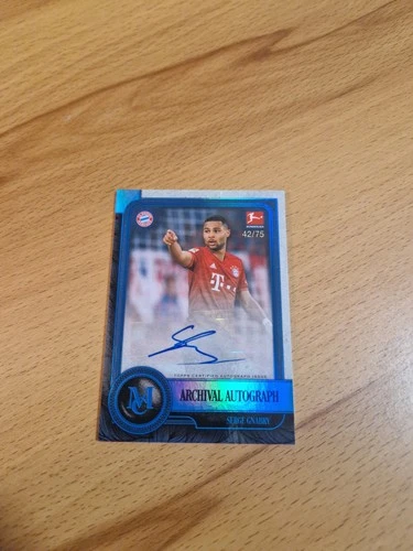 Serge Gnabry 2019 Topps Museo Blue /75