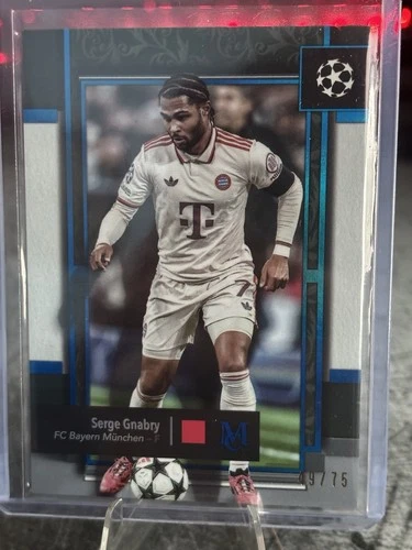Serge Gnabry 2024 Topps Museum Collection Sapphire /75